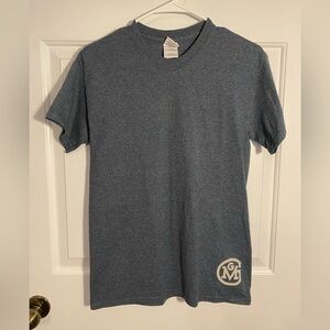 Gas Monkey Heather Blue Crew Neck T-Shirt with Gas Monkey Logo - Size Small